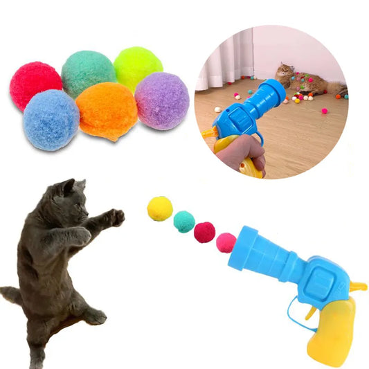 PurrLauncher Mini Pompom Cat Toy